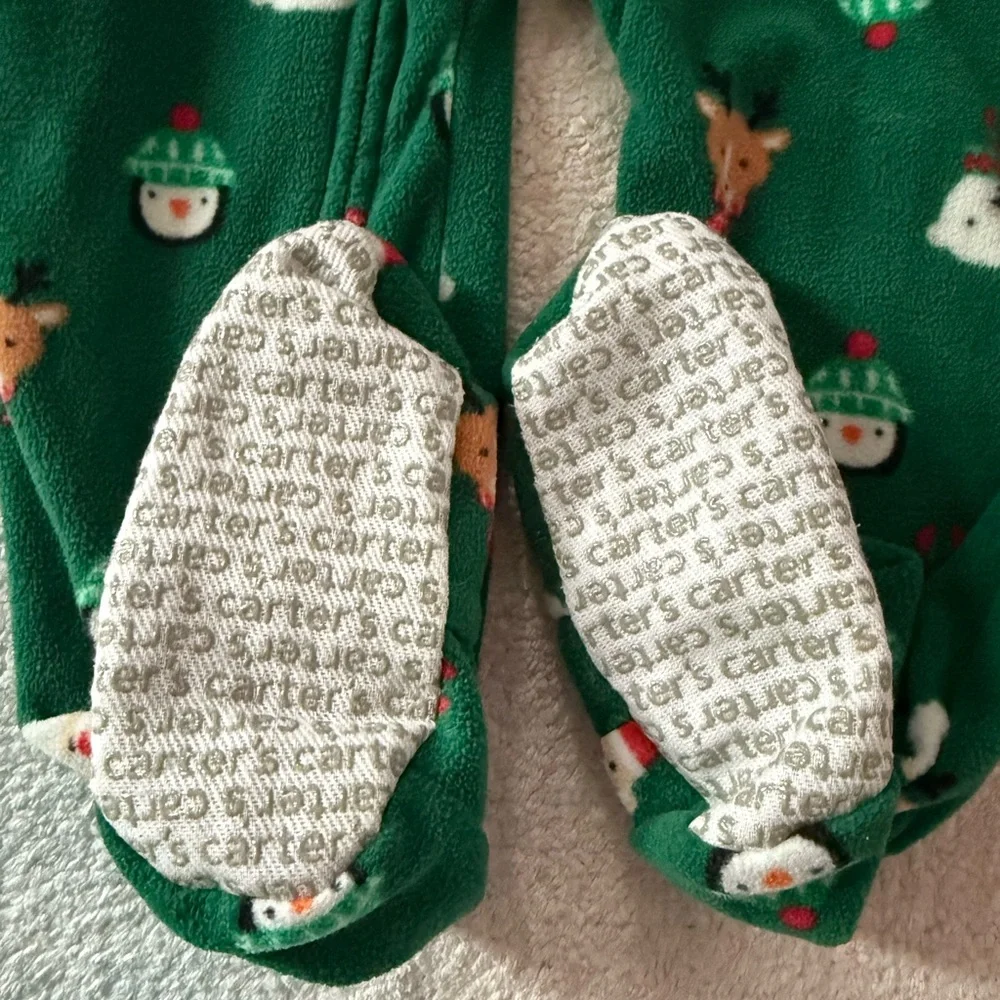 Carter’s Fleece Christmas Footie - Size 24 Months